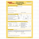 TJ5105 OBSOLETE - Minor Electrical Installation Work Certificates (36 Certs i  