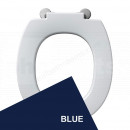 BSA3121 Toilet Seat Only, Top Fix, Blue, A/Shanks Contour 21 (Standard Pan)  
