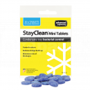 CF1300 StayClean Mini Tablets, Pack 20, Condensate Tray Bacterial Control <!DOCTYPE html>
<html>
<head>
<title>StayClean Mini Tablets - Pack 20</title>
</head>
<body>
<h1>StayClean Mini Tablets</h1>
<h2>Pack of 20 - Condensate Tray Bacterial Control</h2>

<h3>Product Features:</h3>
<ul>
<li>Effectively controls bacteria growth in condensate trays</li>
<li>Eliminates foul odors caused by bacterial buildup</li>
<li>Helps prevent clogs and blockages in condensate drainage systems</li>
<li>Easy-to-use mini tablets - simply drop in the tray</li>
<li>Long-lasting formula - each tablet provides continuous protection for up to 3 months</li>
<li>Safe for use with all types of air conditioning and refrigeration units</li>
<li>Compact packaging - pack of 20 tablets provides ample supply for routine maintenance</li>
</ul>

<p>Keep your condensate trays clean and free from harmful bacteria with StayClean Mini Tablets. These easy-to-use tablets offer a convenient solution for controlling bacterial growth, eliminating unpleasant odors, and preventing clogs in condensate drainage systems.</p>

<p>Each tablet provides continuous protection for up to 3 months, ensuring long-lasting results. Simply drop a tablet in the condensate tray and let it dissolve to release its powerful formula. StayClean Mini Tablets are safe to use with all types of air conditioning and refrigeration units, making them a versatile choice for any application.</p>

<p>This pack of 20 tablets offers an ample supply for routine maintenance, allowing you to keep your condensate trays clean and functioning optimally. With StayClean Mini Tablets, you can enjoy improved indoor air quality and prolong the lifespan of your HVAC equipment.</p>
</body>
</html> StayClean Mini Tablets, Pack 20, Condensate Tray Bacterial Control