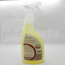 CF1172 Orange Squirt General Purpose Cleaner 750ml <!DOCTYPE html>
<html>
<head>
<title>Orange Squirt General Purpose Cleaner</title>
</head>
<body>
<h1>Orange Squirt General Purpose Cleaner 750ml</h1>

<h2>Product Description:</h2>
<p>Orange Squirt General Purpose Cleaner is a powerful cleaning solution suitable for a wide range of surfaces. Its unique formula combines the cleaning power of orange oil extract with other effective ingredients, leaving your surfaces clean and fresh.</p>

<h2>Product Features:</h2>
<ul>
<li>Powerful cleaning action</li>
<li>Contains orange oil extract for enhanced cleaning efficiency</li>
<li>Safe to use on various surfaces, including countertops, appliances, and floors</li>
<li>Removes dirt, grease, and grime effectively</li>
<li>Pleasant orange scent</li>
<li>Leaves no residue</li>
<li>750ml bottle for long-lasting use</li>
</ul>
</body>
</html> Orange, Squirt, General Purpose Cleaner, 750ml