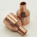 TD4038 Reducing Coupler, 5/8in x 1/4in, End Feed Copper <!DOCTYPE html>
<html>
<head>
<title>Product Description: Reducing Coupler</title>
</head>
<body>

<h3>Reducing Coupler, 5/8in x 1/4in, End Feed Copper</h3>
<p>This robust and reliable reducing coupler is designed to join two pipes of different diameters, facilitating a seamless transition within your plumbing system.</p>

<ul>
<li>Size: 5/8 inch to 1/4 inch</li>
<li>Material: High-quality copper for durability and corrosion resistance</li>
<li>End Feed Connection: Ensures a strong, leak-free joint with soldering</li>
<li>Compatibility: Ideal for connecting copper pipes in residential and commercial plumbing applications</li>
<li>Easy Installation: Simple to fit, requiring only a solder and a heat source for a secure connection</li>
<li>Compliant with Standards: Meets relevant industry standards for plumbing materials</li>
</ul>

</body>
</html> 