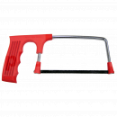 TK12405 Junior Hacksaw <!DOCTYPE html>
<html lang=\"en\">
<head>
<meta charset=\"UTF-8\">
<meta name=\"viewport\" content=\"width=device-width, initial-scale=1.0\">
<title>Junior Hacksaw Product Description</title>
</head>
<body>
<h1>Junior Hacksaw</h1>
<p>The Junior Hacksaw is an essential compact saw perfect for cutting through metal, plastic, and wood with precision. With its lightweight frame and ergonomic grip, it is ideal for small and intricate work where a regular hacksaw is too bulky.</p>
<ul>
<li>Sturdy metal frame for durability</li>
<li>Ergonomically designed handle for comfortable grip</li>
<li>Easy to change 6-inch blade for convenience</li>
<li>High-tension blade setting for accurate cutting</li>
<li>Compact size, perfect for hard-to-reach places</li>
<li>Suitable for hobbyists and DIY enthusiasts</li>
</ul>
</body>
</html> 