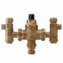 PL1366 Thermostatic Mixing Valve, 15mm, TMV3 (With Isolating Valves), Horne <!DOCTYPE html>
<html lang=\"en\">
<head>
<meta charset=\"UTF-8\">
<meta name=\"viewport\" content=\"width=device-width, initial-scale=1.0\">
<title>Thermostatic Mixing Valve Product Description</title>
</head>
<body>
<h1>Thermostatic Mixing Valve, 15mm, TMV3 - Horne</h1>
<ul>
<li><strong>Valve Size:</strong> 15mm, ideal for domestic and commercial applications.</li>
<li><strong>TMV3 Certification:</strong> Meets the rigorous TMV3 standards for healthcare and commercial use.</li>
<li><strong>Isolating Valves:</strong> Integrated isolating valves for easy maintenance and system control.</li>
<li><strong>Temperature Stability:</strong> Provides high levels of temperature control for user safety and comfort.</li>
<li><strong>Anti-Scald:</strong> Designed to prevent scalding by immediately shutting off in case of cold water failure.</li>
<li><strong>Build Quality:</strong> Durable construction by Horne for long service life.</li>
<li><strong>Easy Installation:</strong> Simple fitting procedure with clear instructions.</li>
<li><strong>Energy Efficient:</strong> Optimizes water temperature for reduced energy consumption.</li>
</ul>
</body>
</html> 