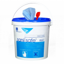 CF1350 Sanisafe Sanitizing Surface Disinfectant Wet Wipe, 500 Wipes Bucket <!DOCTYPE html>
<html>
<head>
<title>Product Description - Sanisafe Sanitizing Surface Disinfectant Wet Wipe</title>
</head>
<body>
<h1>Sanisafe Sanitizing Surface Disinfectant Wet Wipe, 500 Wipes Bucket</h1>
<p>Introducing the Sanisafe Sanitizing Surface Disinfectant Wet Wipe, a convenient and effective solution for keeping your surfaces clean and germ-free. These wipes come in a bucket containing 500 high-quality, durable wipes, designed to provide a superior cleaning experience.</p>

<h2>Product Features:</h2>
<ul>
<li>Quick and effective disinfection of surfaces</li>
<li>Safe to use on various surfaces, including countertops, tables, doorknobs, and more</li>
<li>Eliminates 99.9% of germs, bacteria, and viruses</li>
<li>Leaves behind a refreshing scent</li>
<li>Convenient packaging with a resealable lid to retain moisture</li>
<li>Durable and non-abrasive material</li>
<li>Perfect for both residential and commercial use</li>
<li>Individually wrapped wipes for hygiene and easy portability</li>
<li>Large bucket size ensures long-lasting supply</li>
<li>Great for use in homes, offices, hotels, restaurants, gyms, and other public spaces</li>
</ul>

<p>Order your Sanisafe Sanitizing Surface Disinfectant Wet Wipe bucket today and maintain a clean and sanitized environment wherever you go!</p>
</body>
</html> Sanisafe, Sanitizing, Surface Disinfectant, Wet Wipe, 500 Wipes, Bucket