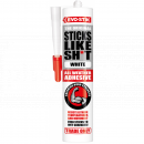 JA6242 Evo-Stik Sticks Like Sh*t All Weather Adhesive, White, 290ml Cartridge  