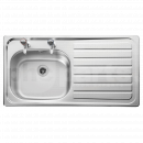 KSS1634 Sink, Stainless Steel, 950mm x 508mm, RH Drainer (0.6mm)  