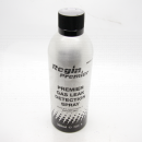 TJ2117 Leak Detector Spray, Regin Premier, 300ml <!DOCTYPE html>
<html lang=\"en\">
<head>
<meta charset=\"UTF-8\">
<title>Leak Detector Spray</title>
</head>
<body>
<h1>Regin Premier Leak Detector Spray, 300ml</h1>
<ul>
<li>Size: 300ml spray bottle for easy application</li>
<li>Efficiently identifies gas and air leaks</li>
<li>Non-flammable and non-corrosive formula</li>
<li>Safe for use on most materials including metals and plastics</li>
<li>Produces long-lasting bubbles at leak sites for clear detection</li>
<li>Environmentally friendly and conforms to EN 14291:2004 standards</li>
<li>Odourless and non-staining</li>
<li>Suitable for use in a wide range of temperatures</li>
</ul>
</body>
</html> 