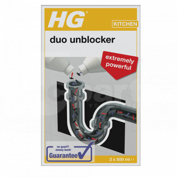 CF1219 RESTRICTED SALES - HG Duo Drain Unblocker, 1Ltr Bottle <!DOCTYPE html>
<html lang=\"en\">
<head>
    <meta charset=\"UTF-8\">
    <meta name=\"viewport\" content=\"width=device-width, initial-scale=1.0\">
    <title>CF1219 - HG Duo Drain Unblocker, 1Ltr Bottle</title>
</head>
<body>
    <h1>CF1219 - HG Duo Drain Unblocker, 1Ltr Bottle</h1>
    <p>Introducing CF1219 - HG Duo Drain Unblocker, 1Ltr Bottle!</p>
    <p>Experience the ultimate solution to your drain blockage problems with HG Duo Drain Unblocker. Specially formulated for maximum effectiveness, this powerful duo action formula effortlessly clears tough clogs caused by hair, grease, soap scum, and other debris, ensuring smooth and uninterrupted drainage.</p>
    <p>With CF1219, say goodbye to slow-draining sinks and backed-up pipes. Our unique blend of active ingredients works swiftly to dissolve obstructions, restoring your drains to optimal functionality in no time.</p>
    <p><strong>Important Notice:</strong> This product is a corrosive product under the UK Offensive Weapons Act 2019 and can only be sold to persons over the age of 18. Proof of ID including date of birth is required at the time of purchase. Examples of acceptable proof of ID would be a photo driving licence or passport.</p>
    <p>Please note that this product is available for <strong>collection only</strong> and is not eligible for delivery.</p>
</body>
</html> drain unblocker, HG Duo, 1Ltr bottle, sink cleaner, pipe unclogger