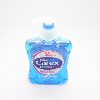 CF1316 Hand Wash, Carex Anti-Bacterial, 500ml Pump Dispenser <!DOCTYPE html>
<html>
<head>
<title>Hand Wash Product Description</title>
</head>
<body>
<h1>Hand Wash: Carex Anti-Bacterial, 500ml Pump Dispenser</h1>

<img src=\"handwash.jpg\" alt=\"Hand Wash Image\" width=\"300\">

<h2>Product Features:</h2>
<ul>
<li>Kills 99.9% of bacteria and germs</li>
<li>Provides long-lasting protection against harmful microorganisms</li>
<li>Contains a moisturizing formula to keep hands soft and hydrated</li>
<li>Pump dispenser for easy and convenient use</li>
<li>500ml bottle size ensures a long-lasting supply</li>
<li>Perfect for home, office, or public restrooms</li>
<li>Leaves a refreshing fragrance on your hands</li>
<li>Dermatologically tested and suitable for all skin types</li>
</ul>

<h2>Product Description:</h2>
<p>
Keep your hands clean and protected with the Carex Anti-Bacterial Hand Wash. This 500ml pump dispenser is perfect for ensuring easy and convenient use in your home, office, or public restrooms. 
</p>
<p>
The hand wash is specially formulated to kill 99.9% of bacteria and germs, providing long-lasting protection against harmful microorganisms. Its moisturizing formula also helps to keep your hands soft and hydrated, even with frequent use.
</p>
<p>
The 500ml bottle size ensures a long-lasting supply, saving you from frequent refills. The hand wash leaves a refreshing fragrance on your hands, making it a pleasant experience every time you use it. Additionally, it is dermatologically tested and suitable for all skin types, ensuring its compatibility with even the most sensitive skin.
</p>

</body>
</html> Hand Wash, Carex Anti-Bacterial, 500ml, Pump Dispenser