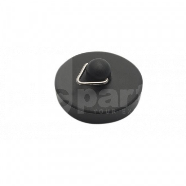 Bath / Sink Plug, 1.75in Black Plastic - PL4155