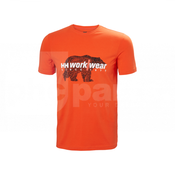 Helly Hansen Graphic T-Shirt, Orange, M - HH3871