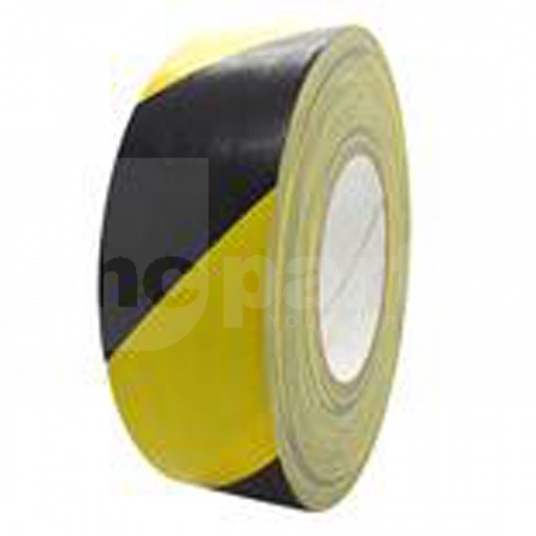 Tape, Black/Yellow Hazard Warning, 50mm Wide x 33m Roll - JA6089