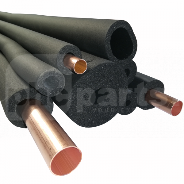 Pipe Insulation, 1-1/8in (28mm) Bore x 3/4in (19mm) Wall x 2m Length - PJ6574