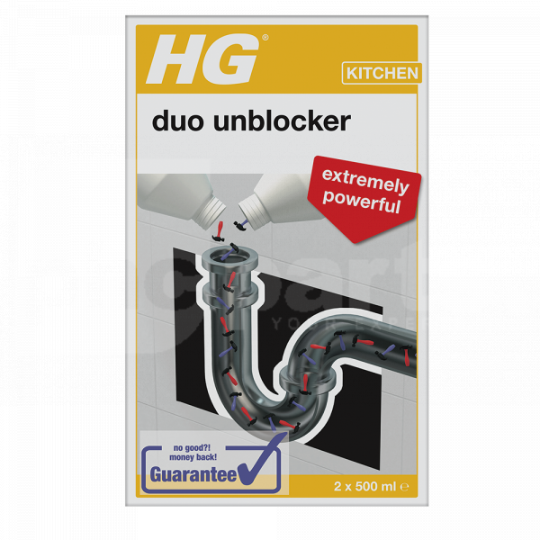RESTRICTED SALES - HG Duo Drain Unblocker, 1Ltr Bottle - CF1219