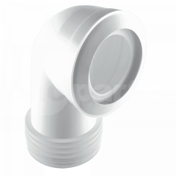 McAlpine WC Connector, Macfit 4in / 110mm, 90 Deg Bend - PPM3130