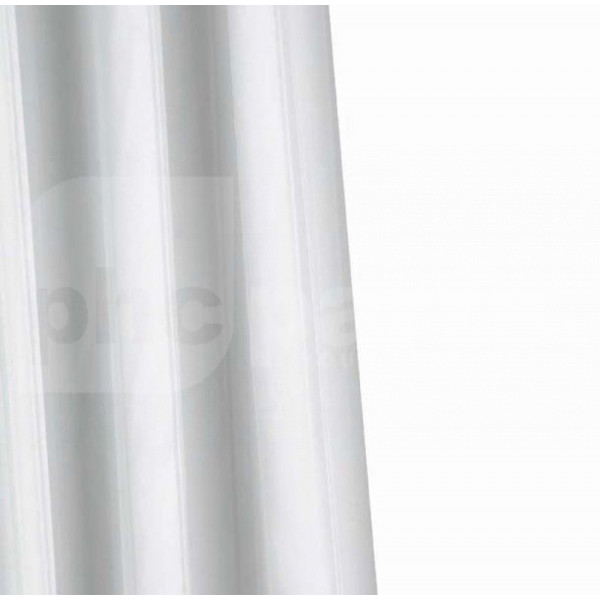 Shower Curtain, White Textile, 1800mm x 1800mm - PSS1016