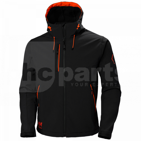 Helly Hansen Chelsea Evolution Hooded Softshell Jacket, Black, L - HH1603