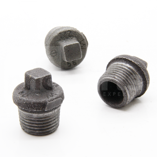 Plug, Flanged, Black Iron, 1/2in BSP - BH2070