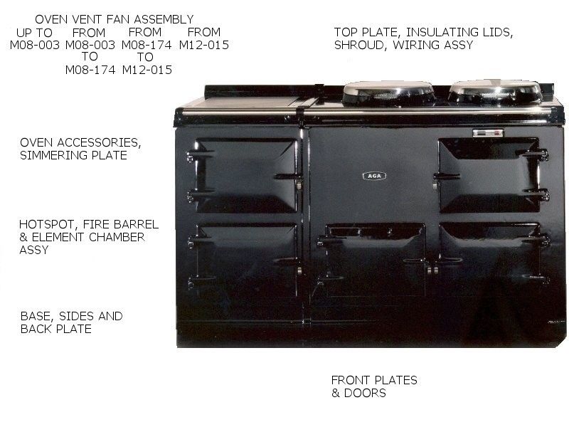 AGA Electric Cooker - 13 Amp 4 Oven Aims - appliance_5778