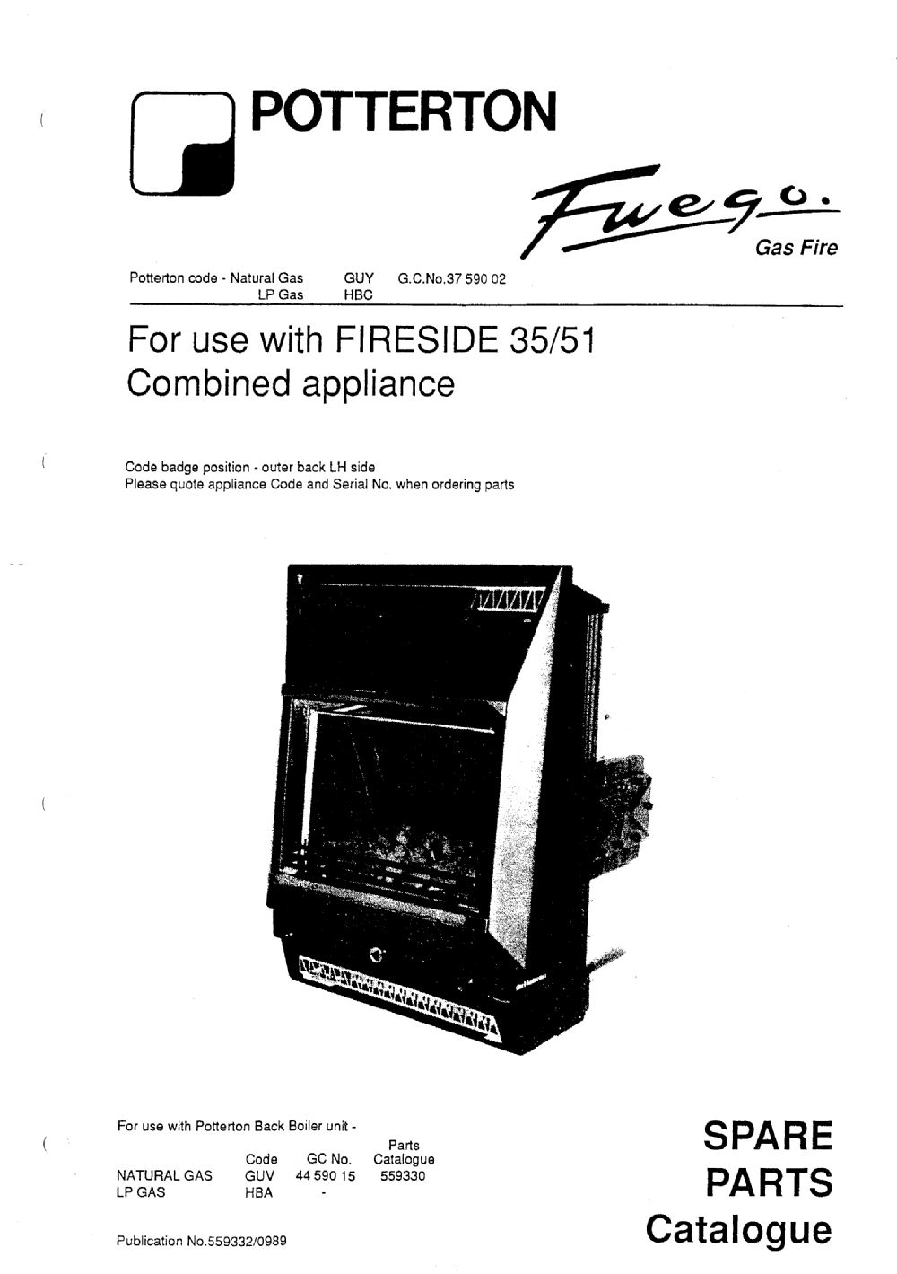 Firesize 35/51 Fuego LPG Fire - appliance_4243