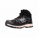 HH9097 Helly Hansen Chelsea Evolution Mid Safety Shoes, Black/Orange, EU43 <h3>Helly Hansen Chelsea Evolution Mid Safety Shoes, Black/Orange, EU43</h3><p>The Chelsea Evolution collection puts emphasis on style, comfort and utility. It provides exceptional functionality whilst supporting a variety of working conditions, making it an excellent choice for the modern tradesmen.</p><p>The Chelsea Evolution Safety Shoe range combines exceptional comfort with a fresh design. The EVA midsole guarantees cushioning while soft upper material fits around your foot like a glove. The mid shoe boasts a Helly Tech® membrane that help to keep you dry on rainy days. Finished in Black and Orange. </p><p></p><p><strong>Main Features:</strong></p><ul><li> Helly Tech® Waterproof Membrane.</li> 
<li>Molded TPU toe bumper.</li> 
<li>Moisture wicking and breathable air mesh lining.</li> 
<li>Aluminum safety toe.</li> 
<li>Metal free nail penetration protection.</li>  
<li> Slip resistant rubber outsole.</li> 
<li> EVA midsole.</li> 
<li> Ortholite Sockliner with moisture management.</li> </ul><p>Colour: <strong>Black/Orange</strong></p><p>Founded in Norway in 1877, Helly Hansen continues to develop professional-grade apparel that helps people stay and feel alive. Through insights drawn from living and working in the world’s harshest environments, the company has developed a long list of first-to-market innovations, including the first supple waterproof fabrics more than 140 years ago. </p><p>All of this has lead to the creation of exceptional quality and high-performance working clothes, from oceans to mountains, Helly Hansen workwear is designed to withstand extreme environments and is the favourite clothing choice for a range of professional industries across the globe.</p> 