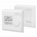 NE2132 Digital RF Room Stat, 7 Day Programmable, Neomitis RT7RF+ (Boiler +) <p>This digital room thermostat has been designed for easy operation and is intended to make your life easier and help you save energy and money. The extra large LCD and ambient temperature digits mean that the display can be read from across the room and the simple rotary dial makes it the perfect for everyone who wants a digital thermostat that is easy to understand.<br />
<br />
The slide control operation and simple programming method means that everyone can set their own convenient schedule for each day of the week. Having the ability to customise each day of the week allows for greater efficiency savings. The dual optimization feature allows you to optimize your programming by favouring comfort or savings.<br />
<br />
This digital thermostat is just one of a range of products that can provide the right solution for controlling your heating system in an easy and efficient way, whether it is a new installation or an improvement to an existing one.</p>

<ul>
	<li><strong>Dual optimization feature.</strong></li>
	<li><strong>Automation: flexible programming and easy modification to combine comfort and savings.</strong></li>
	<li>Quick and easy to install, no cable to install, which means no decorative repair or flooring to disturb.</li>
	<li>Suitable for all heating applications.</li>
	<li>Large and easy to understand display.</li>
	<li>Easy to turn rotary control.</li>
	<li>Boost mode for immediate comfort.</li>
	<li>Energy savings from PID control.</li>
	<li>Reliable RF transmission with signal strength indicator, the ideal solution in home renovation: reliability, performance and easy to install.</li>
	<li>Heating indication at thermostat and RF receiver.</li>
	<li>RF receiver has built in temperature watchdog for additional frost protection.</li>
	<li>Service interval capable.</li>
</ul> 