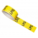 JA6072 Tape, Yellow, Printed \'LPG\' 38mm x 33m Roll <!DOCTYPE html>
<html>
<head>
<title>Tape - Yellow - Printed \'LPG\' 38mm x 33m Roll</title>
</head>
<body>
<h1>Tape - Yellow - Printed \'LPG\' 38mm x 33m Roll</h1>

<h2>Product Description:</h2>
<p>This tape is perfect for various packaging and sealing needs. With its vibrant yellow color and printed \'LPG\' design, it adds a touch of uniqueness and professionalism to your packages.</p>

<h2>Product Features:</h2>
<ul>
<li>Vibrant yellow color</li>
<li>Printed \'LPG\' design</li>
<li>Roll dimensions: 38mm x 33m</li>
<li>Durable and strong adhesive</li>
<li>Suitable for packaging and sealing</li>
<li>Easy to use and tear</li>
<li>Adds a professional touch to your packages</li>
</ul>
</body>
</html> Tape, Yellow, Printed, LPG, 38mm x 33m Roll