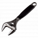 TK10402 Adjustable Wrench, Bahco Wide Jaw, 8in (Spanner) <ul>
	<li>Maximum comfort with minimum effort due to the ergonomic design</li>
	<li>Extra comfort and a better grip with the lightweight, slip free handle</li>
	<li>Higher capacity and accessibility with wider opening jaws and shorter handle</li>
	<li>Ultimate strength through precision hardening and high performance alloy steel</li>
</ul> 