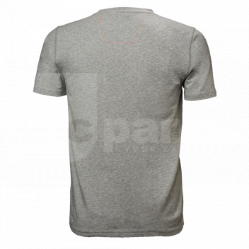HH3892 Helly Hansen Chelsea Evolution Tee, Grey Melange, L <h3>Helly Hansen Chelsea Evolution Tee, Grey Melange, L</h3><p>The Chelsea Evolution collection puts emphasis on style, comfort and utility. It provides exceptional functionality whilst supporting a variety of working conditions, making it an excellent choice for the modern tradesmen.</p><p>Gear up with the Chelsea Evo tee. The combination of super soft cotton and polyester creates ultimate comfort. The 5% stretch material increases the exceptional comfort without limits. A Lightweight and comfortable t-shirt designed to be comfortable for working in all day. Minimal branding makes it easy to add a company name or logo to create a unique look for you and your colleagues. </p><p></p><p><strong>Main Features:</strong></p><ul><li> Flatlock stitching with contrast color stitching.</li> 
<li> Lightweight and comfortable.</li> 
<li> Fitted cut.</li> 
<li> Minimal HH branding, customisable with your company name, logo or branding.</li> </ul><p>Colour: <strong>Grey/Melange</strong></p><p>Founded in Norway in 1877, Helly Hansen continues to develop professional-grade apparel that helps people stay and feel alive. Through insights drawn from living and working in the world’s harshest environments, the company has developed a long list of first-to-market innovations, including the first supple waterproof fabrics more than 140 years ago. </p><p>All of this has lead to the creation of exceptional quality and high-performance working clothes, from oceans to mountains, Helly Hansen workwear is designed to withstand extreme environments and is the favourite clothing choice for a range of professional industries across the globe.</p> Helly Hansen Chelsea Evolution, Grey Melange Tee, Men\'s T-Shirt L, Workwear T-Shirt Large, Chelsea Evolution Shirt Gray