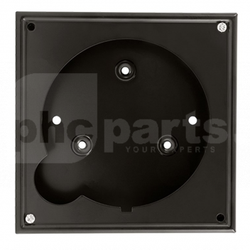 TM0075 Conduit Box for Sangamo Round Pattern Timeswitches <p>Designed for the Sangamo S250, Q550 and E850 models, the conduit box is for interior use and is made of pressed steel with a black enamel finish.</p>

<ul>
	<li>Will accept 3/4in or 20mm conduit</li>
	<li>Fixings supplied</li>
	<li>Robust steel construction with black enamelled finish</li>
</ul>

<p>Works With:</p>

<ul>
	<li>E854</li>
	<li>E855</li>
	<li>S254</li>
	<li>S255</li>
	<li>Q550</li>
	<li>Q551</li>
	<li>Q553</li>
	<li>Q554</li>
	<li>Q555</li>
	<li>Q557</li>
	<li>Q559</li>
	<li>Q563</li>
	<li>Q568</li>
</ul> 