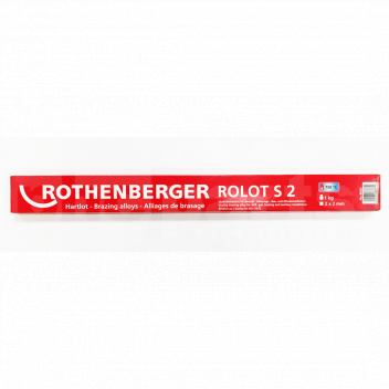SM1042 Rothenberger Rolot S2 Solder Rods, 1kg Pack <!DOCTYPE html>
<html lang=\"en\">
<head>
<meta charset=\"UTF-8\">
<meta name=\"viewport\" content=\"width=device-width, initial-scale=1.0\">
<title>Rothenberger Rolot S2 Solder Rods</title>
</head>
<body>
<h1>Rothenberger Rolot S2 Solder Rods, 1kg Pack</h1>
<p>High-quality solder rods designed for various plumbing applications.</p>
<ul>
<li>Weight: 1kg</li>
<li>Alloy Composition: Lead-free, safe for potable water systems</li>
<li>High melting point: Ensures strong, long-lasting bonds</li>
<li>Appropriate for use in high-temperature soldering</li>
<li>Diameter: Consistent for uniform use</li>
<li>Packaging: Securely sealed to prevent oxidation and damage</li>
<li>Brand Reputation: Rothenberger is known for professional plumbing tools</li>
</ul>
</body>
</html> 