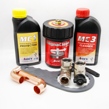 FC0280 Magnaclean Micro Filter Pack (22mm Filter, MC1 and MC3) <p><strong>MagnaClean Micro is a proven, high efficiency, full-flow magnetic and non-magnetic filter developed to protect all smaller-scale domestic central heating systems by removing virtually 100% of suspended black iron oxide.</strong></p>

<p>Features:</p>

<ul>
	<li>Magnaclean Micro filter pack, complete with MC1 inhibitor and MC3 system cleaner</li>
	<li>Provides magnetic and non-magnetic system filtration</li>
	<li>Compact design for tight installations</li>
	<li>Full-flow filtration&nbsp
