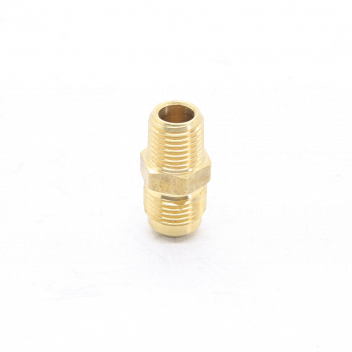 BH4056 Straight Connector, 3/8in Flare x 1/8in MPT <!DOCTYPE html>
<html>
<head>
<title>Straight Connector</title>
</head>
<body>
<h1>Straight Connector</h1>
<h2>Product Details:</h2>
<ul>
<li>Connects a 3/8in Flare fitting to a 1/8in MPT fitting</li>
<li>High-quality and durable construction</li>
<li>Designed for secure and leak-free connections</li>
<li>Easy to install and use</li>
<li>Compatible with various applications</li>
<li>Perfect for plumbing and HVAC projects</li>
</ul>
</body>
</html> Straight connector, 3/8in flare, 1/8in MPT