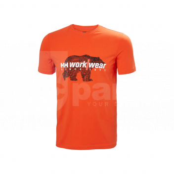 HH3871 Helly Hansen Graphic T-Shirt, Orange, M  