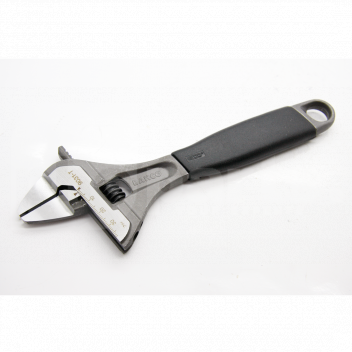 TK10403 Adjustable Wrench, Bahco Extra Thin Jaw, 8in (Spanner) <!DOCTYPE html>
<html lang=\"en\">
<head>
<meta charset=\"UTF-8\">
<meta name=\"viewport\" content=\"width=device-width, initial-scale=1.0\">
<title>Adjustable Wrench - Bahco Extra Thin Jaw</title>
</head>
<body>
<h1>Adjustable Wrench - Bahco Extra Thin Jaw, 8in</h1>
<p>Experience precision and accessibility with the Bahco Extra Thin Jaw Adjustable Wrench. Designed for both professional and home use, this 8-inch spanner offers unparalleled versatility.</p>
<ul>
<li><strong>Extra Thin Jaws:</strong> Allows access to tight spaces where a standard wrench cannot reach.</li>
<li><strong>8-inch Length:</strong> Ideal size for a wide range of applications.</li>
<li><strong>Precision Jaw Adjustment:</strong> Smooth and precise operation for accurate fitting to various fastener sizes.</li>
<li><strong>High-Performance Alloy Steel:</strong> Delivers durability and extended tool life.</li>
<li><strong>Corrosion-Resistant:</strong> Phosphate finish for protection against rust.</li>
<li><strong>Laser-etched Scale:</strong> For easy and fast adjustment and sizing.</li>
<li><strong>Comfortable Handle:</strong> A non-slip grip provides comfort and leverage while working.</li>
<li><strong>Wide Capacity Range:</strong> Versatile use for a variety of nut and bolt sizes.</li>
</ul>
</body>
</html> 