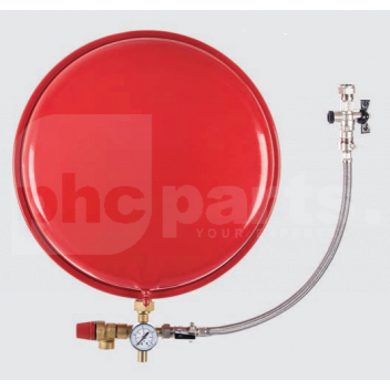 EV0164 Compact Expansion Vessel (Round) & Sealed System Kit, 8Ltr <p>The Robokit Compact vessel kit offers a smart solution for the installation of new and replacement boiler expansion vessels.</p>

<p>Thanks to its slim profile design, the vessel can be easily installed into a kitchen cupboard, airing cupboard or in other small spaces elsewhere in the property.</p>

<p>The kit consists of the following:-</p>

<p>1x&nbsp