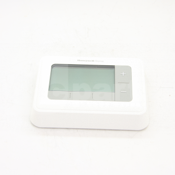 HE0550 Honeywell T4 Programmable Room Thermostat (Wired) <p>The T4 programmable thermostat is a modern a wired 7-day Programmable Room Thermostat. It is designed to provide automatic time and temperature control of domestic systems in domestic or light commercial premises.</p>

<ul>
	<li>Compatible with 24-230V on/off appliances such as gas boilers, combi-boilers and zone valves</li>
	<li>The T4 can be used as a temperature sensing device in an S or Y Plan system</li>
	<li>Well suited to control combination boiler installations or additional zones in an S Plan Plus system</li>
	<li>On screen text display and function buttons to ensure simplified programming and operation for all users</li>
	<li>Energy saving TPI control</li>
	<li>Optimum stop, start &amp