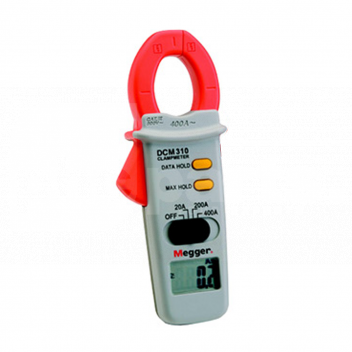 TJ2260 Megger DCM310 Digital Clamp Meter <ul>
	<li>Measures up to 400 A a.c. with low current ranges for improved resolution</li>
	<li>Data Hold</li>
	<li>Max Hold</li>
	<li>Small pocket-size design</li>
	<li>Exceptional battery lifetime</li>
	<li>Supplied with carry case</li>
	<li>IEC61010 CAT III 600 V</li>
</ul>

<p>The DCM310 is an ideal clamp meter for use during the installation, maintenance and checking of electrical systems and equipment.</p>

<p>The large clamp jaw enables cables to be measured up to 27 mm diameter, so covering the majority of applications within the electrical system installation industry.</p> 