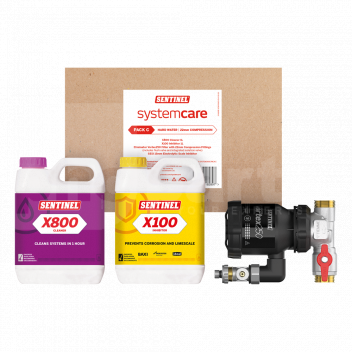 FC2076 Sentinel SystemCare Pack D (Vortex 250 Iso Valve, X100 & X800) <p>SystemCare has a proven track record of reducing cost and call backs to help housing providers reach their heating and tenant satisfaction KPI&#39