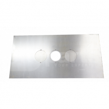 9300150 Register Plate, 1220 x 600mm, for 5/6in Pipe, 2 Access Door <!DOCTYPE html>
<html lang=\"en\">
<head>
<meta charset=\"UTF-8\">
<meta name=\"viewport\" content=\"width=device-width, initial-scale=1.0\">
<title>Register Plate Product Description</title>
</head>
<body>

<h1>Register Plate for 5/6in Pipe with 2 Access Doors</h1>

<!-- Product Description -->
<p>The Register Plate is designed to provide a safe and effective seal between the open area of the chimney and the flue pipe, preventing debris, soot, and cold drafts from entering the living space. With its precise dimensions of 1066 x 380mm, it is perfectly sized for use with either 5 or 6-inch diameter pipes.</p>

<!-- Product Features -->
<ul>
<li>Dimensions: 1066 x 380mm - designed to fit most standard fireplace openings</li>
<li>Pipe Compatibility: Suitable for 5 or 6-inch flue pipe diameters</li>
<li>Access Doors: Includes 2 access doors for easy inspection and cleaning without the need to remove the entire plate</li>
<li>Material: Constructed from high-quality, durable materials to withstand high temperatures and provide long-term use</li>
<li>Easy Installation: Designed for a straightforward setup with minimal tools required</li>
<li>Safety: Enhances the safety of your fireplace by preventing embers and flue gases from entering the room</li>
<li>Energy Efficiency: Helps to improve the efficiency of your heating system by blocking drafts and maintaining desired temperatures</li>
</ul>

</body>
</html> Register Plate, 1066 x 380mm, 5/6in Pipe, Access Door, Fireplace Closure Plate