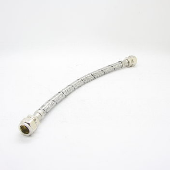 BH0825 Flexible Tap Connector 15mm x 15mm x 300mm Long <!DOCTYPE html>
<html>
<head>
<title>Product Description</title>
</head>
<body>
<h1>Flexible Tap Connector 15mm x 15mm x 300mm Long</h1>

<h2>Product Features:</h2>
<ul>
<li>High-quality flexible tap connector</li>
<li>Size: 15mm x 15mm x 300mm</li>
<li>Long length for versatile installation</li>
<li>Durable and reliable construction</li>
<li>Easy to install</li>
<li>Flexible design allows for easier connection in tight spaces</li>
<li>Provides a leak-free and secure connection</li>
<li>Suitable for use in both residential and commercial applications</li>
<li>Compatible with various types of taps and pipes</li>
</ul>
</body>
</html> 
