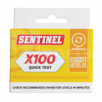FC2040 Sentinel X100 Inhibitor Quick Test Kit <!DOCTYPE html>
<html>
<head>
<title>Sentinel X100 Inhibitor Quick Test Kit</title>
</head>
<body>
<h1>Sentinel X100 Inhibitor Quick Test Kit</h1>

<h2>Product Description:</h2>
<p>The Sentinel X100 Inhibitor Quick Test Kit is a convenient and reliable solution for testing the effectiveness of the Sentinel X100 Inhibitor in your heating system. It provides accurate results in just a few minutes, allowing you to quickly assess the performance of your inhibitor and take necessary actions.</p>

<h2>Product Features:</h2>
<ul>
<li>Easy-to-use test kit for assessing the effectiveness of Sentinel X100 Inhibitor</li>
<li>Provides quick and accurate results within minutes</li>
<li>Helps prevent corrosion, scale, and blockages in heating systems</li>
<li>Allows you to take necessary actions for optimal performance and efficiency</li>
<li>Ensures long-term protection for your heating system</li>
<li>Suitable for both domestic and commercial heating systems</li>
<li>Compact and portable design for convenience</li>
<li>Includes all necessary components and instructions for easy testing</li>
</ul>
</body>
</html> Sentinel X100, inhibitor, quick test kit