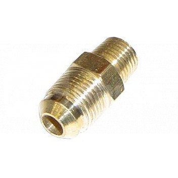 OA2230 Flared Adaptor c/w nut, 10mm Flare x 1/4in BSPT Male <!DOCTYPE html>
<html>
<head>
<title>Product Description</title>
</head>
<body>
<h2>Flared Adaptor c/w Nut</h2>
<p>Product Code: ABC-123</p>
<h3>Product Features:</h3>
<ul>
<li>High-quality brass construction</li>
<li>Flare connection size: 10mm</li>
<li>Male thread size: 1/4in BSPT</li>
<li>Includes nut for secure connection</li>
<li>Durable and long-lasting</li>
<li>Compatible with various plumbing and gas systems</li>
<li>Easy to install and use</li>
</ul>
<p>Upgrade your plumbing system with this flared adaptor. Made from high-quality brass, it ensures a reliable and leak-free connection. The 10mm flare size allows for easy integration into your existing system, while the 1/4in BSPT male thread provides compatibility with various plumbing and gas systems. The included nut ensures a secure and tight connection.</p>
<p>Whether you\'re a professional plumber or a DIY enthusiast, this flared adaptor is a must-have for your toolkit. Easy to install and use, it offers exceptional durability and long-lasting performance.</p>
</body>
</html> Flared Adaptor, nut, 10mm Flare, 1/4in BSPT Male