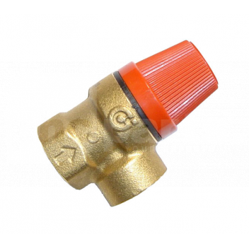 PL0900 Pressure Relief Valve, 3Bar, 1/2in x 1/2in FxF <!DOCTYPE html>
<html lang=\"en\">
<head>
<meta charset=\"UTF-8\">
<meta name=\"viewport\" content=\"width=device-width, initial-scale=1.0\">
<title>Pressure Relief Valve Product Description</title>
</head>
<body>
<h1>Pressure Relief Valve</h1>
<ul>
<li>Pressure Rating: 3 Bar</li>
<li>Connection Size: 1/2 inch female x 1/2 inch female (FxF)</li>
<li>Robust build for durability and long life</li>
<li>Easy to install and requires minimal maintenance</li>
<li>Designed to release excess pressure and prevent system failure</li>
<li>Suitable for a wide range of applications including water, air, and steam systems</li>
</ul>
</body>
</html> 