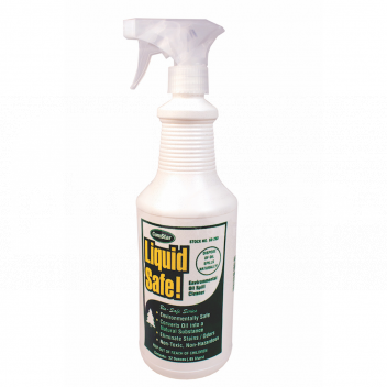 CF1262 Liquid Safe Environmental Oil Spill Cleaner, 0.95Ltr Bottle <!DOCTYPE html>
<html>
<head>
<title>Liquid Safe Environmental Oil Spill Cleaner</title>
</head>
<body>
<h1>Liquid Safe Environmental Oil Spill Cleaner</h1>
<h2>0.95Ltr Bottle</h2>

<h3>Product Description:</h3>
<p>Introducing our Liquid Safe Environmental Oil Spill Cleaner, the perfect solution for effectively cleaning up oil spills without harming the environment. This 0.95Ltr bottle is designed to handle small to medium-sized spills with ease. </p>

<h3>Product Features:</h3>
<ul>
<li>Safe and eco-friendly formula</li>
<li>Designed specifically for oil spill cleanup</li>
<li>Effective on most surfaces</li>
<li>Suitable for small to medium-sized spills</li>
<li>Durable and easy-to-use 0.95Ltr bottle</li>
<li>Quickly absorbs and neutralizes oil</li>
<li>Does not leave behind residue</li>
<li>Non-toxic and biodegradable</li>
<li>Minimizes harm to aquatic life</li>
<li>Convenient size for easy storage and transportation</li>
</ul>
</body>
</html> Liquid, Safe, Environmental, Oil Spill Cleaner, 0.95Ltr Bottle