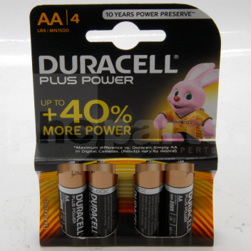 BD2034 Battery, Duracell MN1500-B4 (AA) (Pack of 4) <!DOCTYPE html>
<html>
<head>
<title>Battery Product Description</title>
</head>
<body>
<h1>Battery Product Description</h1>

<h2>Duracell MN1500-B4 (AA) (Pack of 4)</h2>

<h3>Product Features:</h3>
<ul>
<li>Long-lasting battery for reliable power</li>
<li>Pack of 4 AA batteries</li>
<li>Perfect for a wide range of devices including toys, remotes, cameras, and more</li>
<li>1.5-volt battery for consistent performance</li>
<li>Designed to provide long battery life</li>
<li>Dependable power for everyday use</li>
<li>Leakage resistance for added safety</li>
<li>Easy to store and carry</li>
<li>Compatible with most devices that require AA batteries</li>
<li>Trusted brand: Duracell</li>
</ul>
</body>
</html> Battery, Duracell, MN1500-B4, AA, Pack of 4
