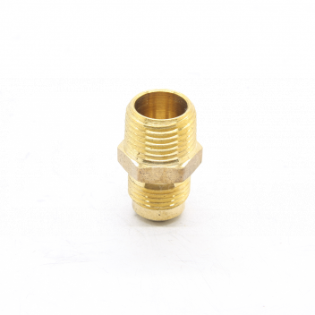 BH4068 Straight Connector, 1/2in Flare x 1/2in MPT <!DOCTYPE html>
<html>
<head>
<title>Straight Connector - Product Description</title>
</head>
<body>
<h1>Straight Connector - 1/2in Flare x 1/2in MPT</h1>
<h3>Product Features:</h3>
<ul>
<li>1/2 inch flare connection on one end</li>
<li>1/2 inch MPT (Male Pipe Thread) connection on the other end</li>
<li>Provides a straight connection for gas or liquid flow</li>
<li>Durable construction for long-lasting performance</li>
<li>Easy installation and secure connection</li>
<li>Compatible with a variety of applications</li>
</ul>
<p>Order the Straight Connector - 1/2in Flare x 1/2in MPT now and enjoy its versatile and reliable performance in your plumbing or gas connection needs.</p>
</body>
</html> Straight Connector, 1/2in, Flare, 1/2in, MPT