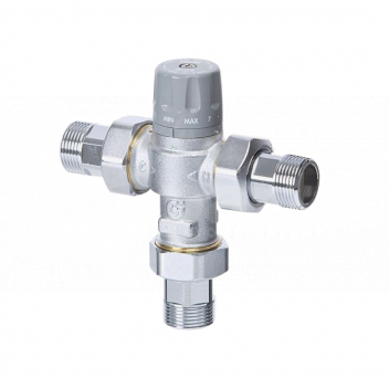 SB8470 Thermostatic Mixing Valve, Sunamp <!DOCTYPE html>
<html lang=\"en\">
<head>
<meta charset=\"UTF-8\">
<title>Sunamp Thermino 150hpPV-VT Thermal Battery Product Description</title>
</head>
<body>
<h1>Sunamp Thermino 150hpPV-VT Thermal Battery</h1>
<p>Experience cutting-edge energy storage with the Sunamp Thermino 150hpPV-VT Thermal Battery, designed in collaboration with Vaillant. This innovative thermal battery is tailored to deliver efficient heating and hot water solutions for your home or business.</p>

<ul>
<li><strong>Model:</strong> Thermino 150hpPV-VT</li>
<li><strong>Manufacturer:</strong> Sunamp, in collaboration with Vaillant</li>
<li><strong>Energy Storage:</strong> High-density thermal energy storage technology</li>
<li><strong>Capacity:</strong> 150 liters equivalent, optimized for space-saving efficiency</li>
<li><strong>Compatibility:</strong> Works seamlessly with photovoltaic (PV) systems</li>
<li><strong>Performance:</strong> Delivers instantaneous hot water and heating on demand</li>
<li><strong>Temperature Control:</strong> Precision temperature management with variable thermodynamic settings</li>
<li><strong>Eco-Friendly:</strong> Reduces carbon footprint by maximizing renewable energy utilization</li>
<li><strong>Installation:</strong> Engineered for easy integration with existing heating systems</li>
<li><strong>Warranty:</strong> Includes a comprehensive manufacturer\'s warranty</li>
</ul>
</body>
</html> 
