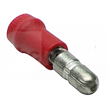 ED4230 Bullet Terminal Connector (PK10), Male, Red, 0.5-1.5mm Cable <!DOCTYPE html>
<html>
<head>
<title>Bullet Terminal Connector (PK10)</title>
</head>
<body>
<h1>Bullet Terminal Connector (PK10)</h1>
<ul>
<li>Product Type: Bullet Terminal Connector</li>
<li>Package Quantity: Pack of 10</li>
<li>Gender: Male</li>
<li>Color: Red</li>
<li>Cable Compatibility: 0.5-1.5mm</li>
</ul>
<p>Introducing our high-quality Bullet Terminal Connector! This pack of 10 connectors is specifically designed for quick and secure electrical connections. With its male design, it easily fits and locks into female connectors, ensuring a reliable and long-lasting connection. The red color makes it easy to identify in your wiring setup. The bullet terminal connector is compatible with cables ranging from 0.5mm to 1.5mm, making it versatile for various applications.</p>
<p>Key Features:</p>
<ul>
<li>Durable and reliable connection</li>
<li>Quick and easy installation</li>
<li>Secure locking mechanism</li>
<li>Color-coded for easy identification</li>
<li>Compatible with 0.5mm to 1.5mm cables</li>
</ul>
</body>
</html> Bullet Terminal Connector, PK10, Male, Red, 0.5-1.5mm Cable