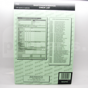 TJ5020 Maintenance Check List Report Pad (50 Reports in Duplicate) <!DOCTYPE html>
<html lang=\"en\">
<head>
<meta charset=\"UTF-8\">
<meta name=\"viewport\" content=\"width=device-width, initial-scale=1.0\">
<title>Maintenance Check List Report Pad Product Description</title>
</head>
<body>
<h1>Maintenance Check List Report Pad</h1>
<p>This Maintenance Check List Report Pad is an essential tool for mechanics and technicians to track and record maintenance procedures. Keep your machinery and vehicles in optimal condition with organized and detailed reports.</p>
<ul>
<li>Includes 50 sets of reports</li>
<li>Duplicate copy pages for easy record-keeping</li>
<li>Pre-printed checklist for comprehensive maintenance tasks</li>
<li>Sequential numbering for easy referencing</li>
<li>Carbonless copy paper for clean duplicates</li>
<li>Durable and convenient 8.5\" x 11\" size pad</li>
<li>Designed for use in a variety of industries</li>
</ul>
</body>
</html> 